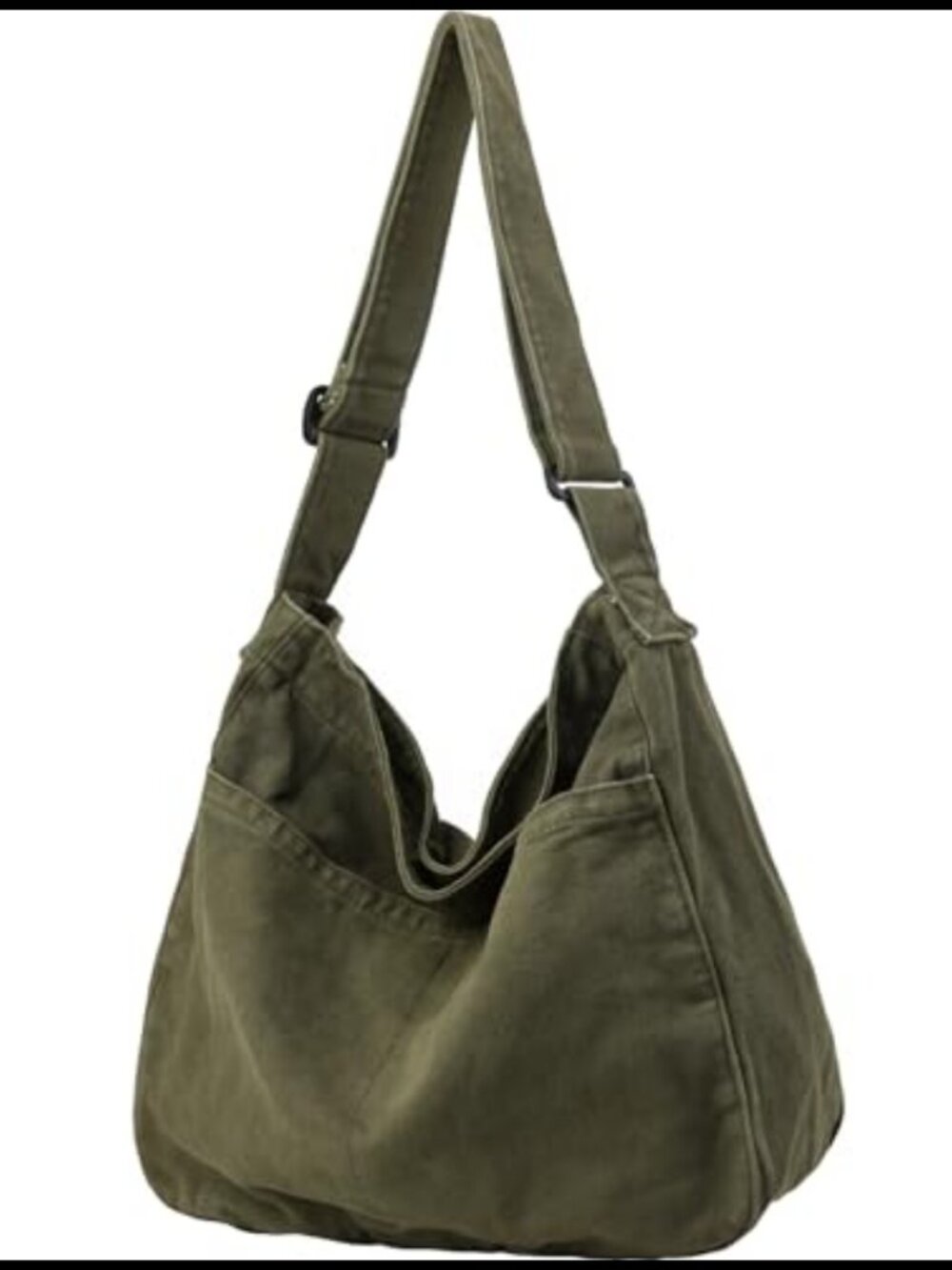 Canvas Tote Bag Large Hobo Crossbody Shoulder Bag for Women and Men